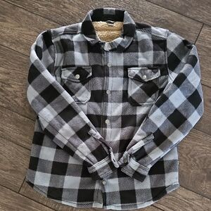 Boys Eddie Bauer Sherpa Lined Flannel 14/16